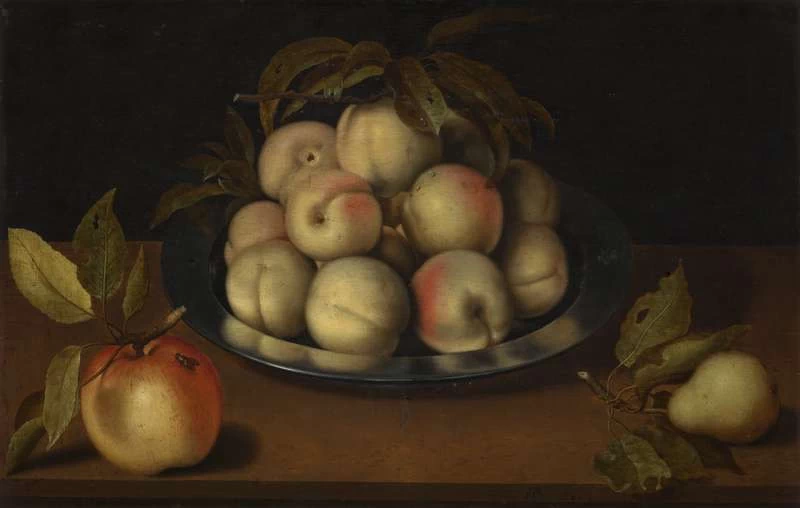 Natura morta con pesche